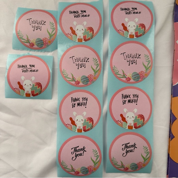 Easter Bunny Polymailer & Thank You Sticker Bundle - Picture 5 of 5